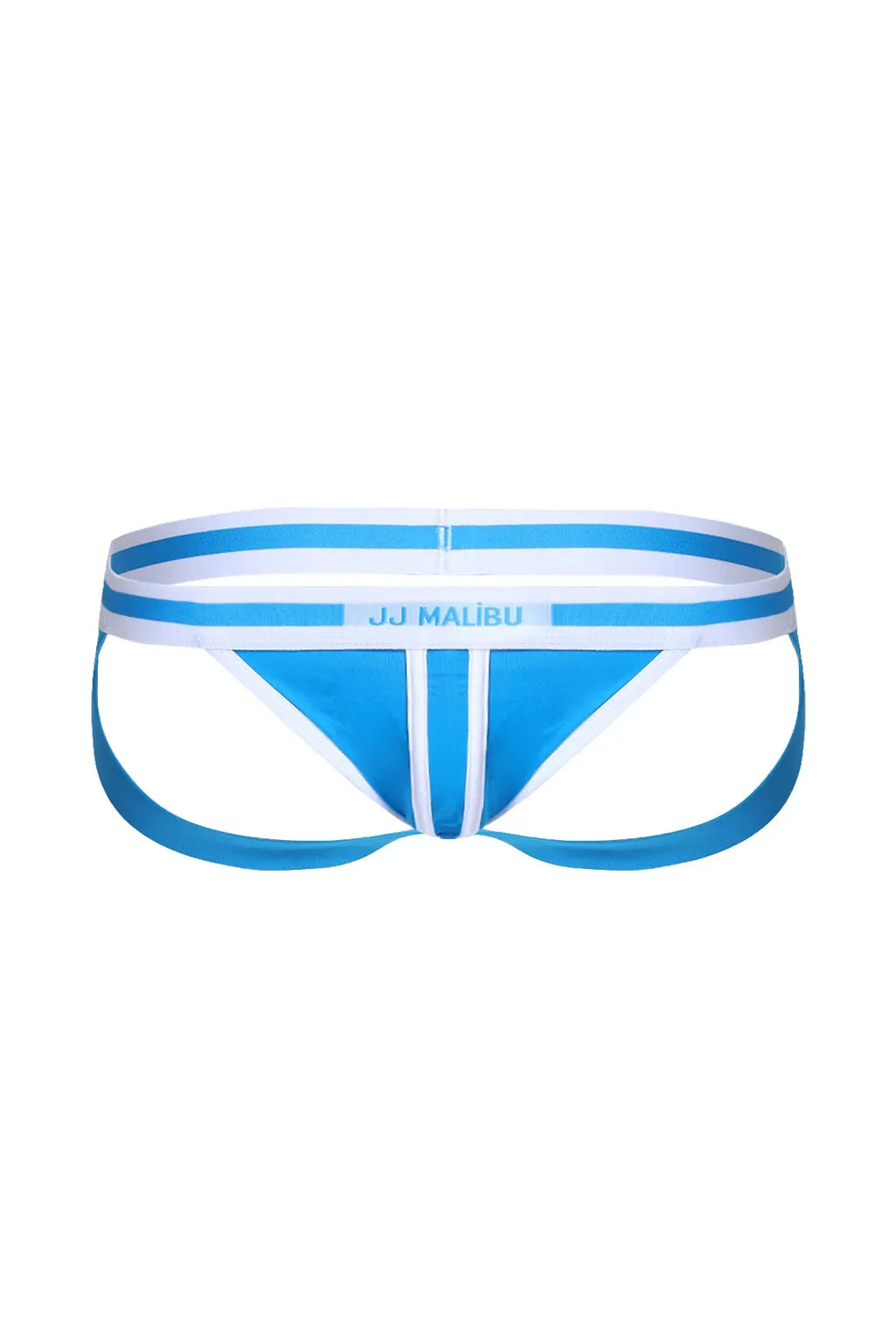 JJ Malibu Men's On-Display Jockstrap - Blue w/ White