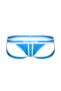 JJ Malibu Men's On-Display Jockstrap - Blue w/ White