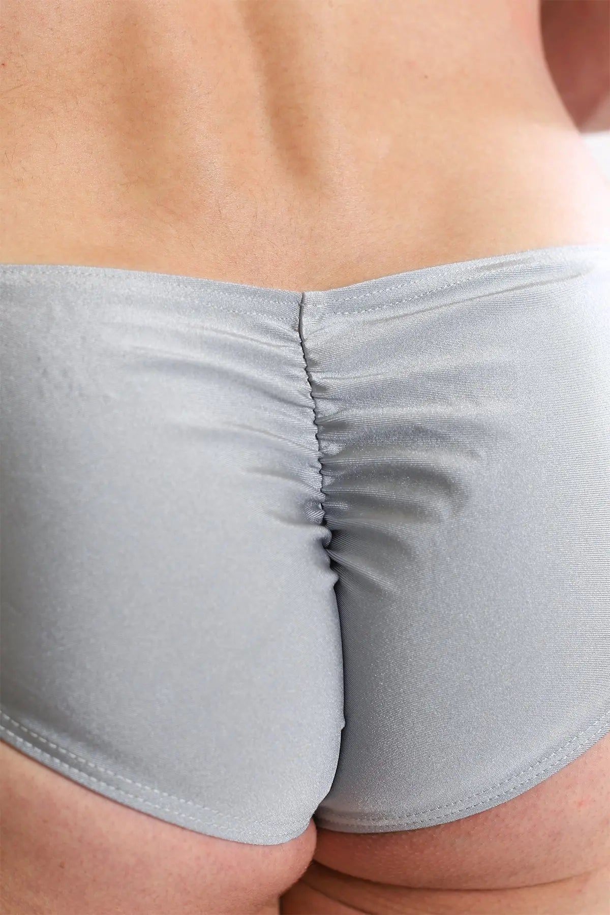 JJ Malibu Men's Dynamic Classic Scrunch-Butt Brief - Chrome Grey