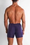 JJ Malibu Men's Lustrous Scrunch-Butt 4.5" Bike Shorts - Sugar Plum
