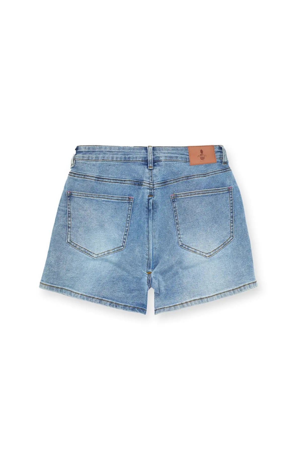 JJ Malibu Men's Peek-A-Boo Denim Shorts - Dark Blue