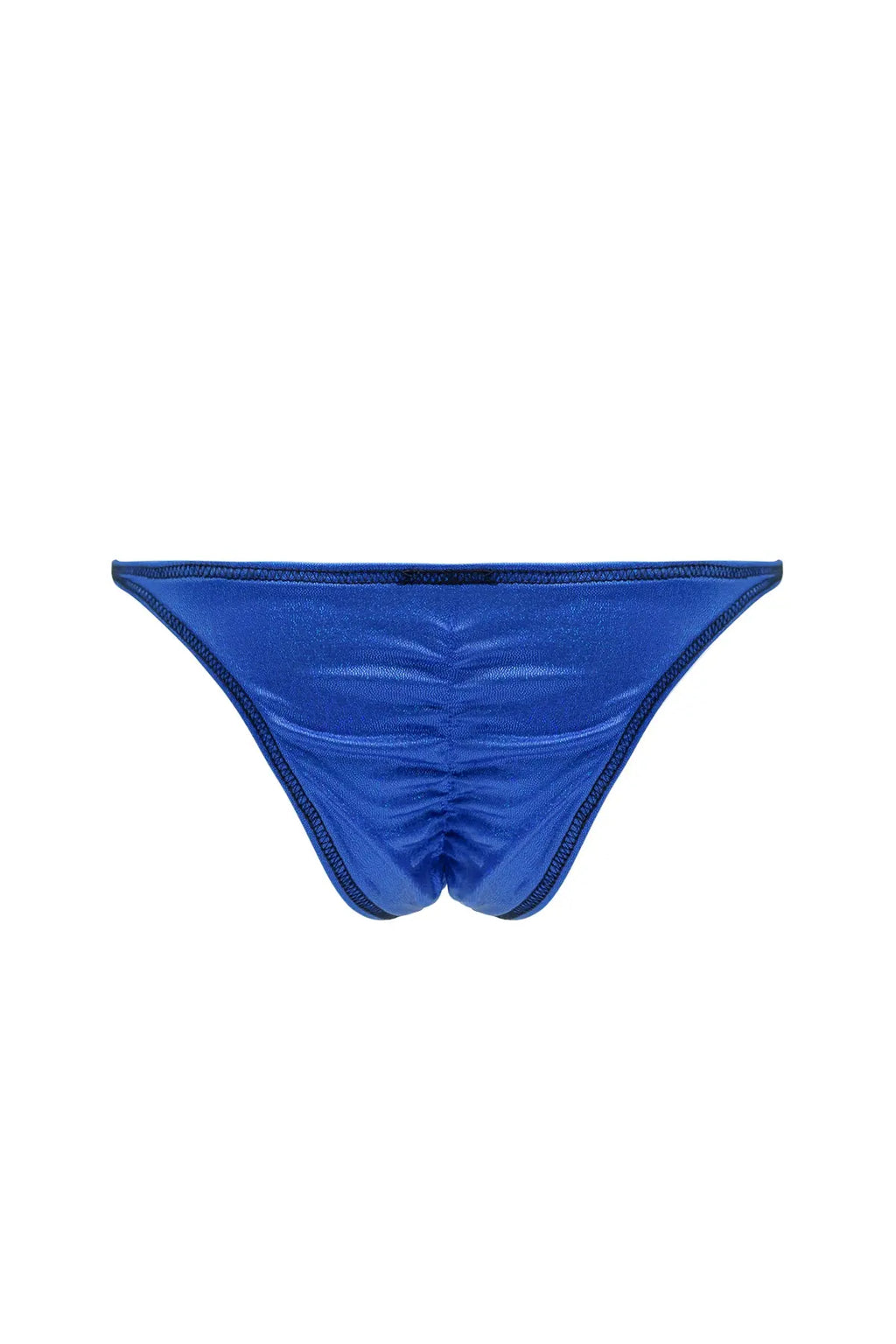 JJ Malibu Men's Luna Scrunch-Butt Thong - Metallic Blue