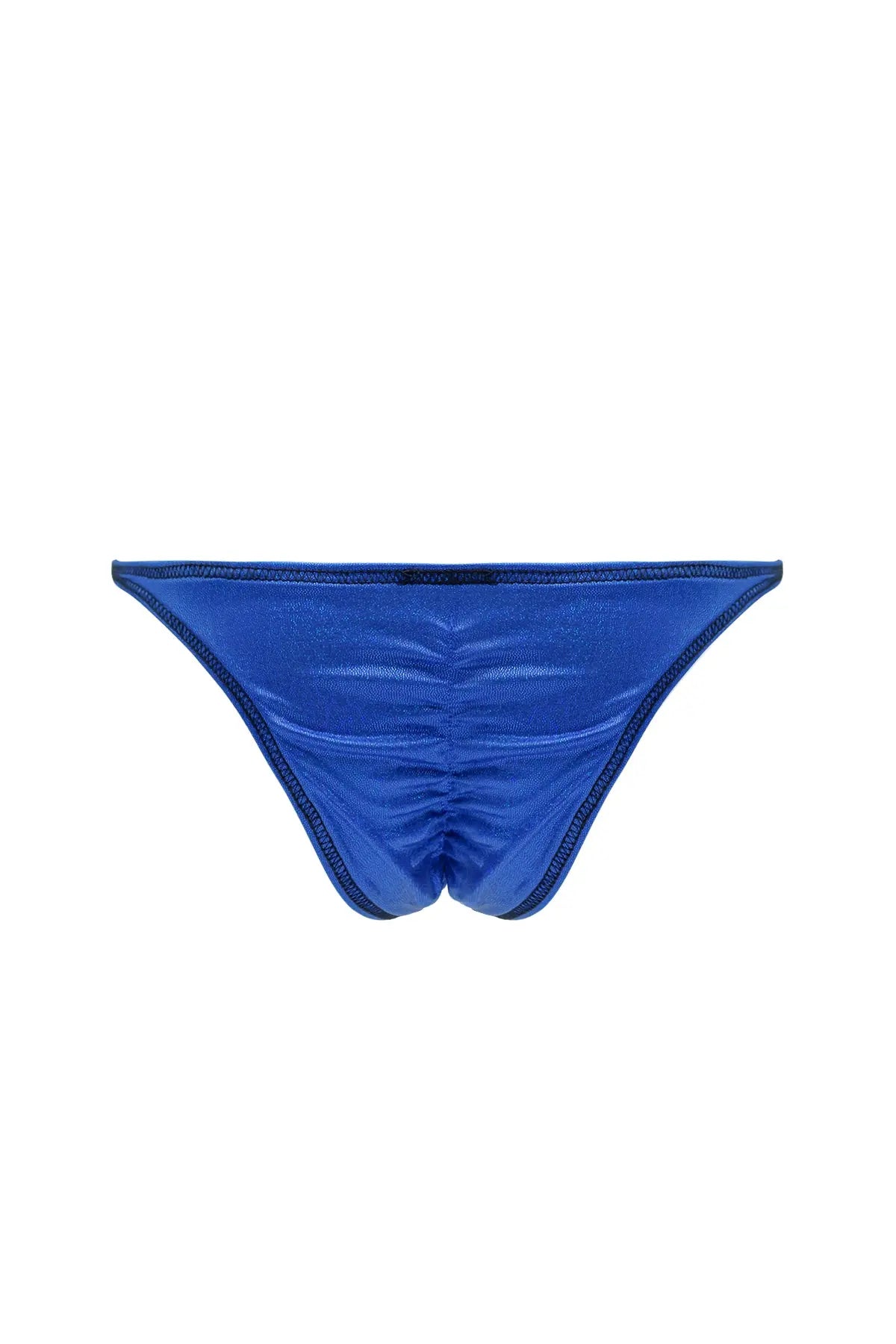 JJ Malibu Men's Luna Scrunch-Butt Thong - Metallic Blue