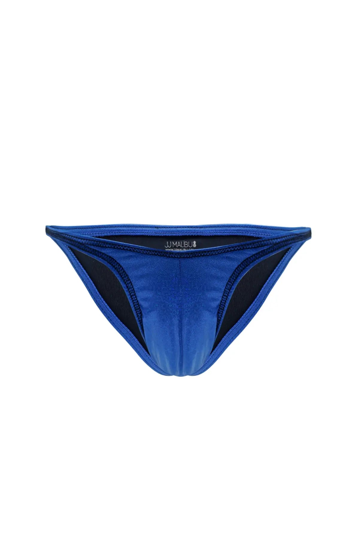 JJ Malibu Men's Luna Scrunch-Butt Thong - Metallic Blue