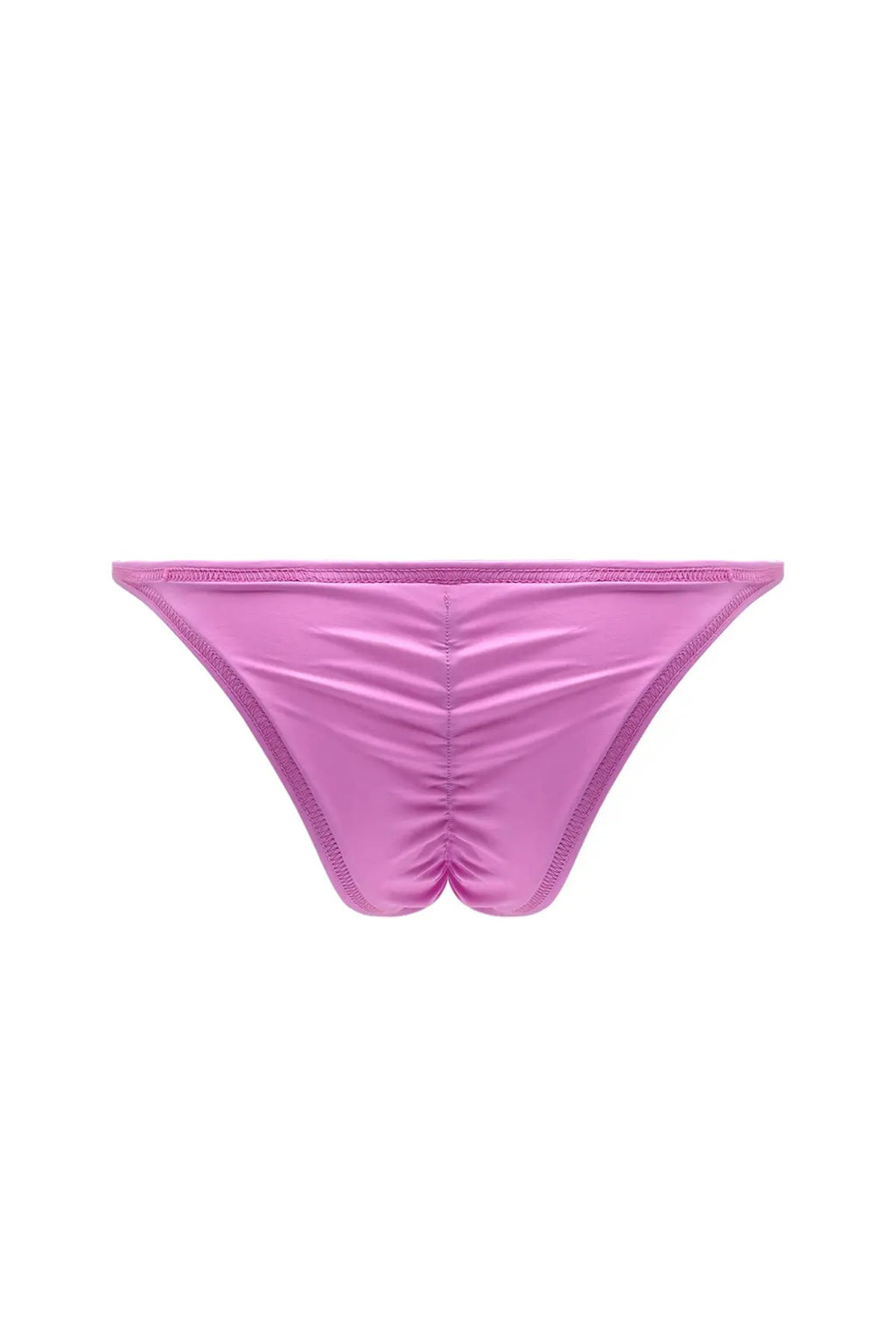 JJ Malibu Men's Soft Vegan Leather Scrunch-Butt Briefs - Pink