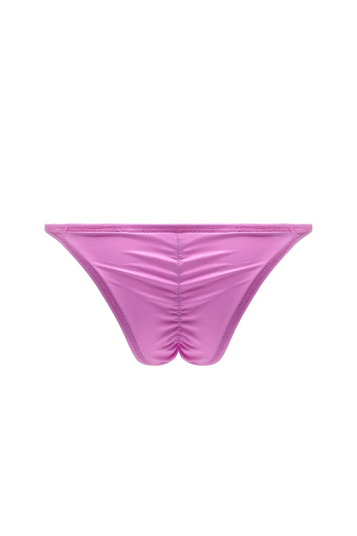 JJ Malibu Men's Soft Vegan Leather Scrunch-Butt Briefs - Pink