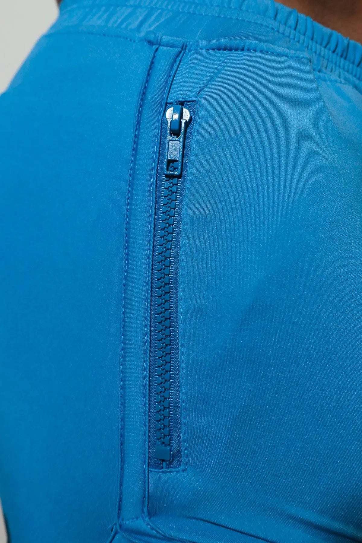 JJ Malibu Men's 2" Side Split Booty Shorts - Soft Blue
