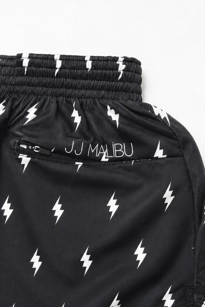 JJ Malibu Men's Stretch-It 2" Athletic Short Shorts - Lightning Bolts