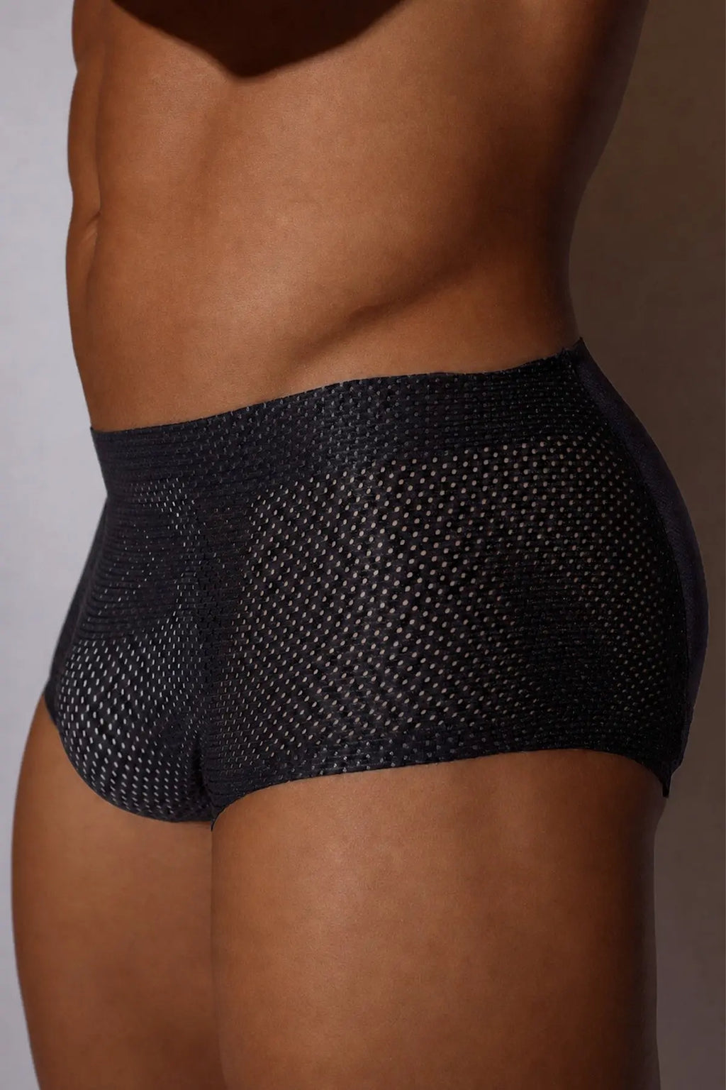 JJ Malibu Men's Padded Butt-Lift Boxers - Noir