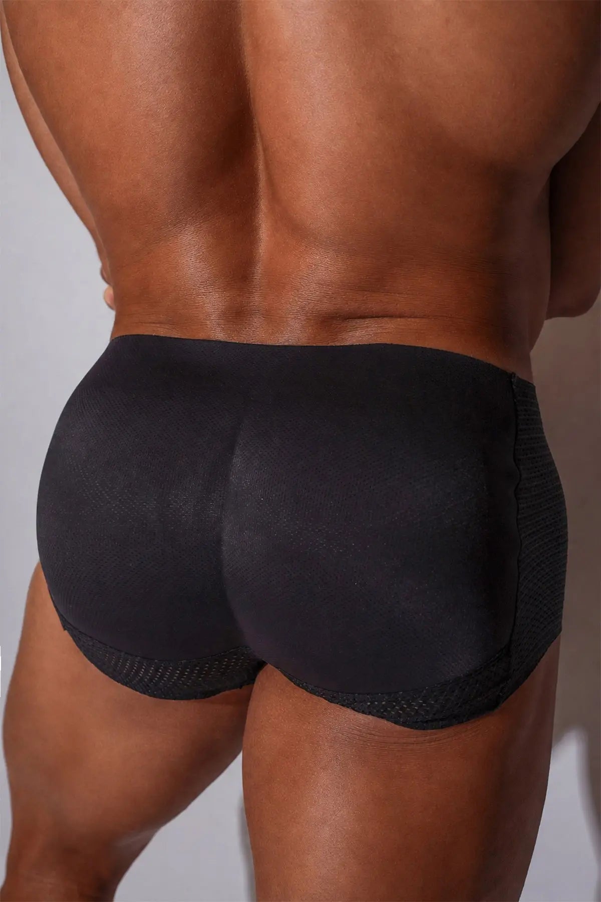 JJ Malibu Men's Padded Butt-Lift Boxers - Noir