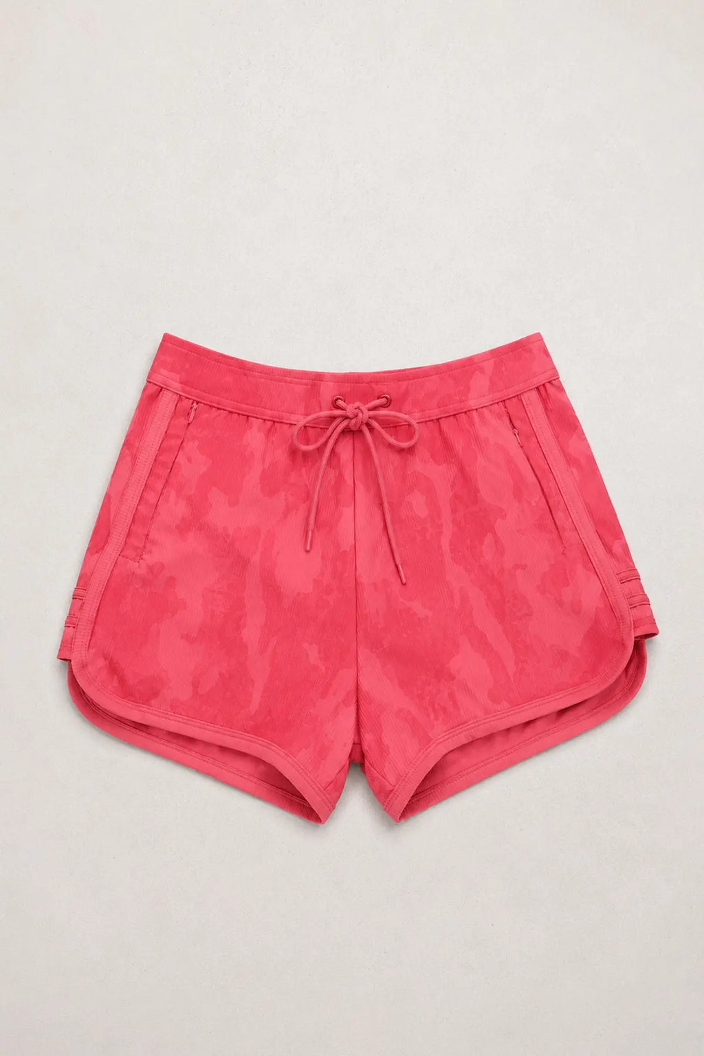 JJ Malibu Men's City Fit Drawstring Short Shorts - Strawberry Red