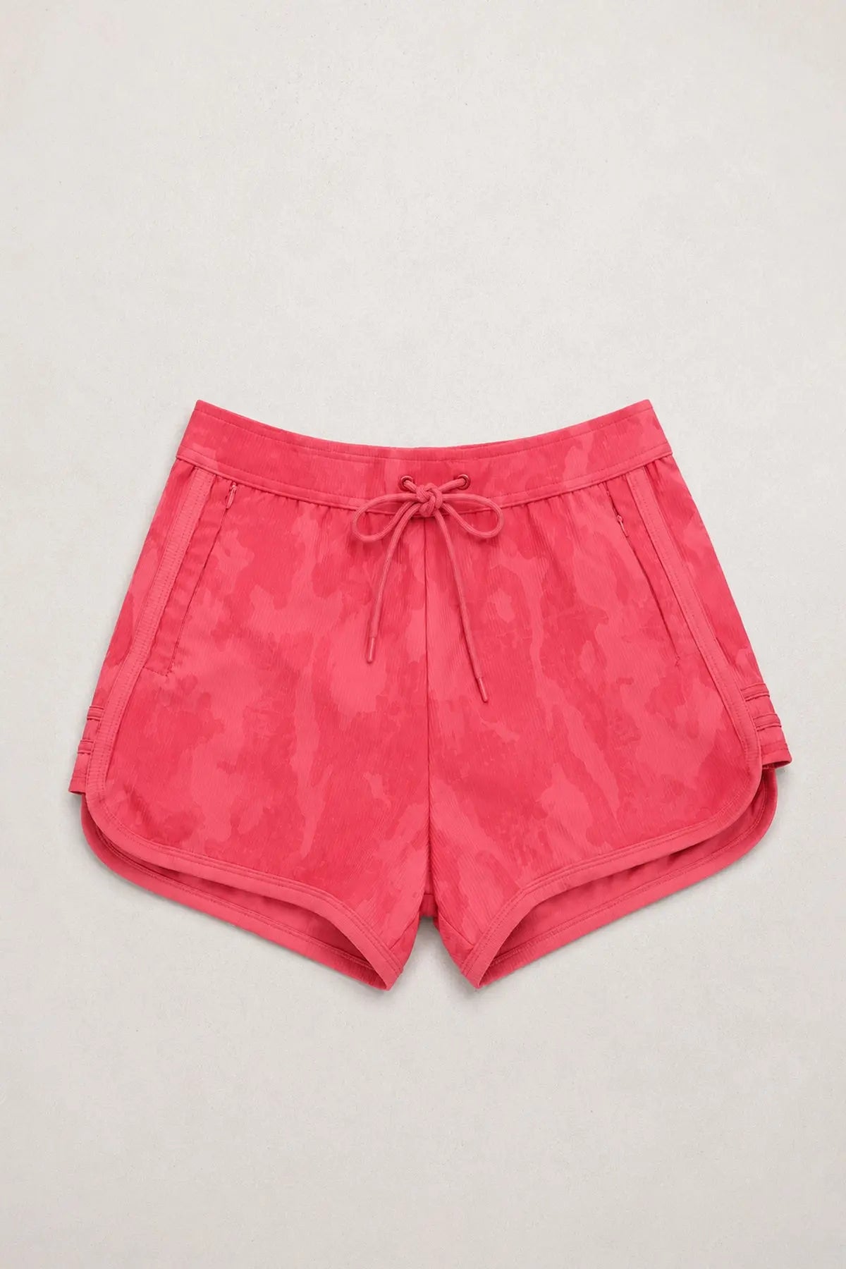 JJ Malibu Men's City Fit Drawstring Short Shorts - Strawberry Red