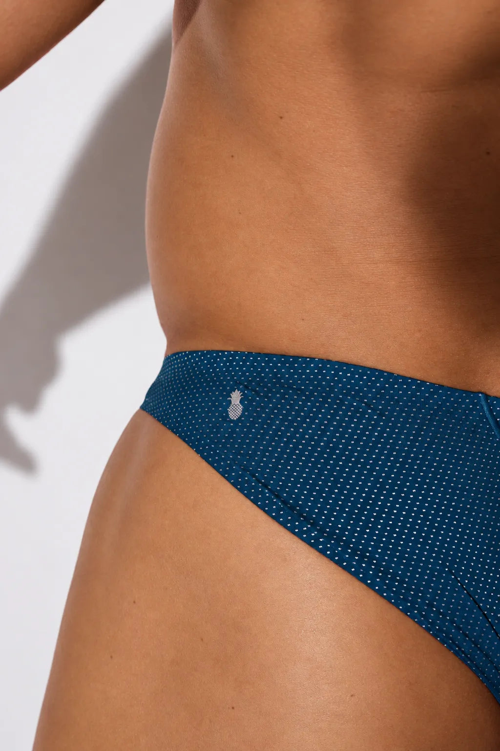 JJ Malibu Men's Shimmer Knit Seamless Briefs - Royal Teal
