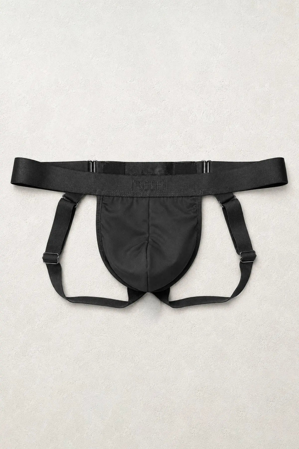 JJ Malibu Men's Shape Shifter Jockstrap - Midnight Black