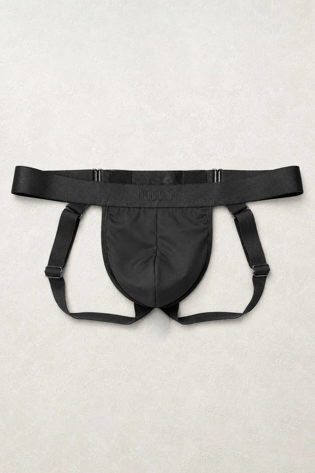 JJ Malibu Men's Shape Shifter Jockstrap - Midnight Black