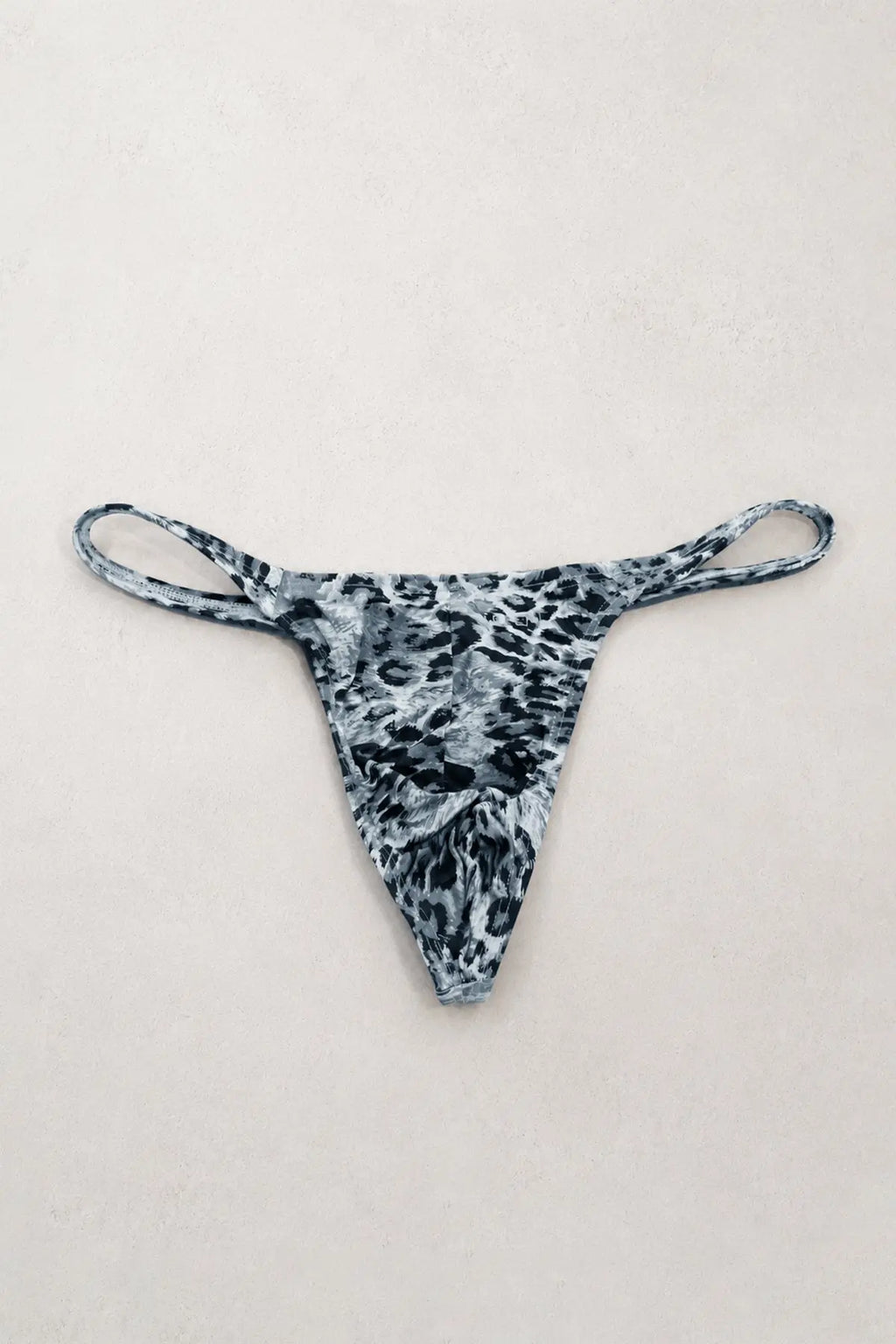JJ Malibu Men's The Tease G-String - Grey Leopard