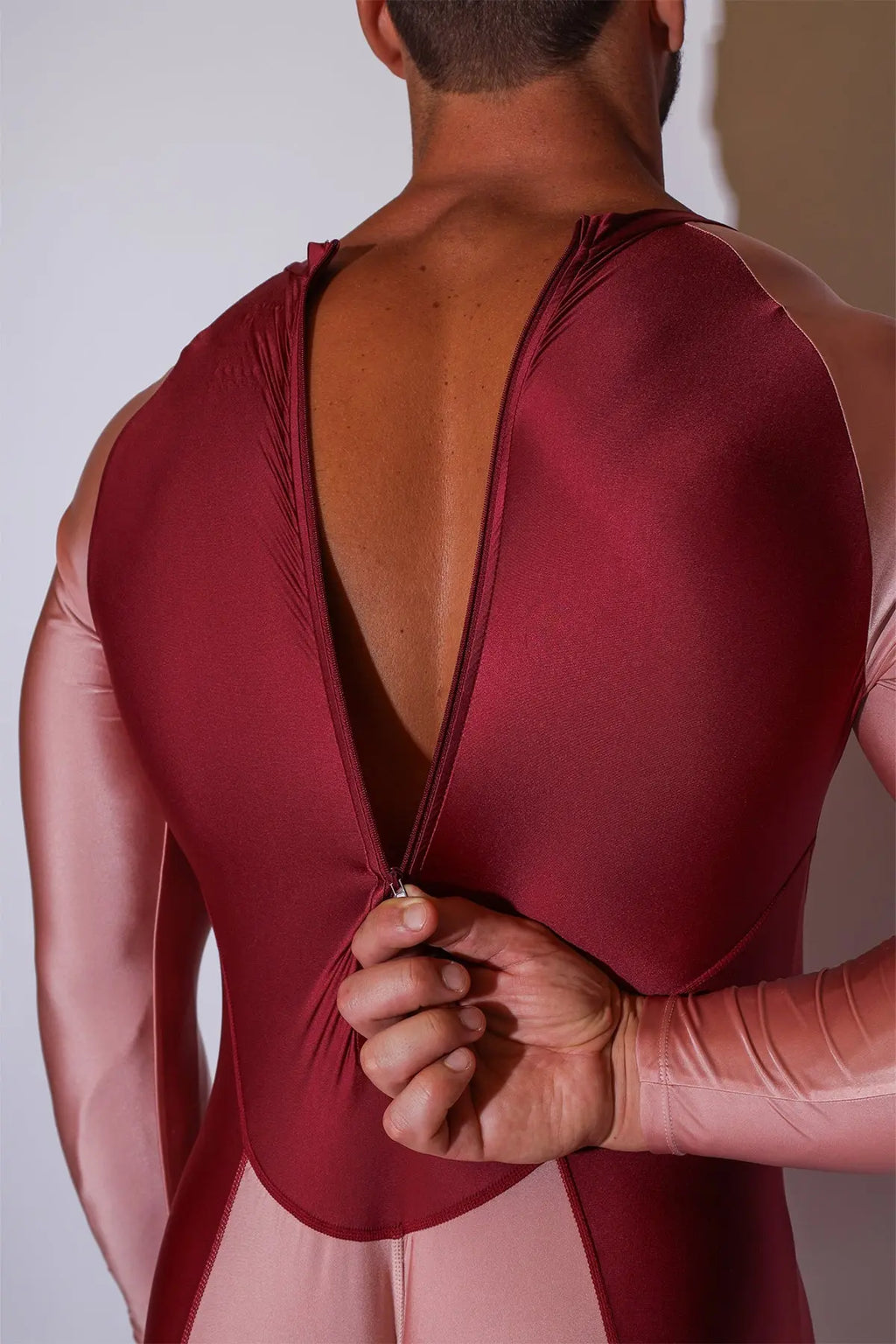 JJ Malibu Men's Contour Me Bodysuit - Pink Berry