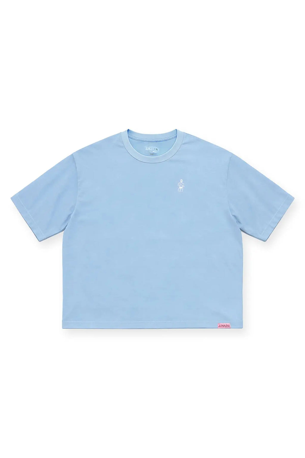 JJ Malibu Men's Oversized Relaxed Crop Top - Baby Blue