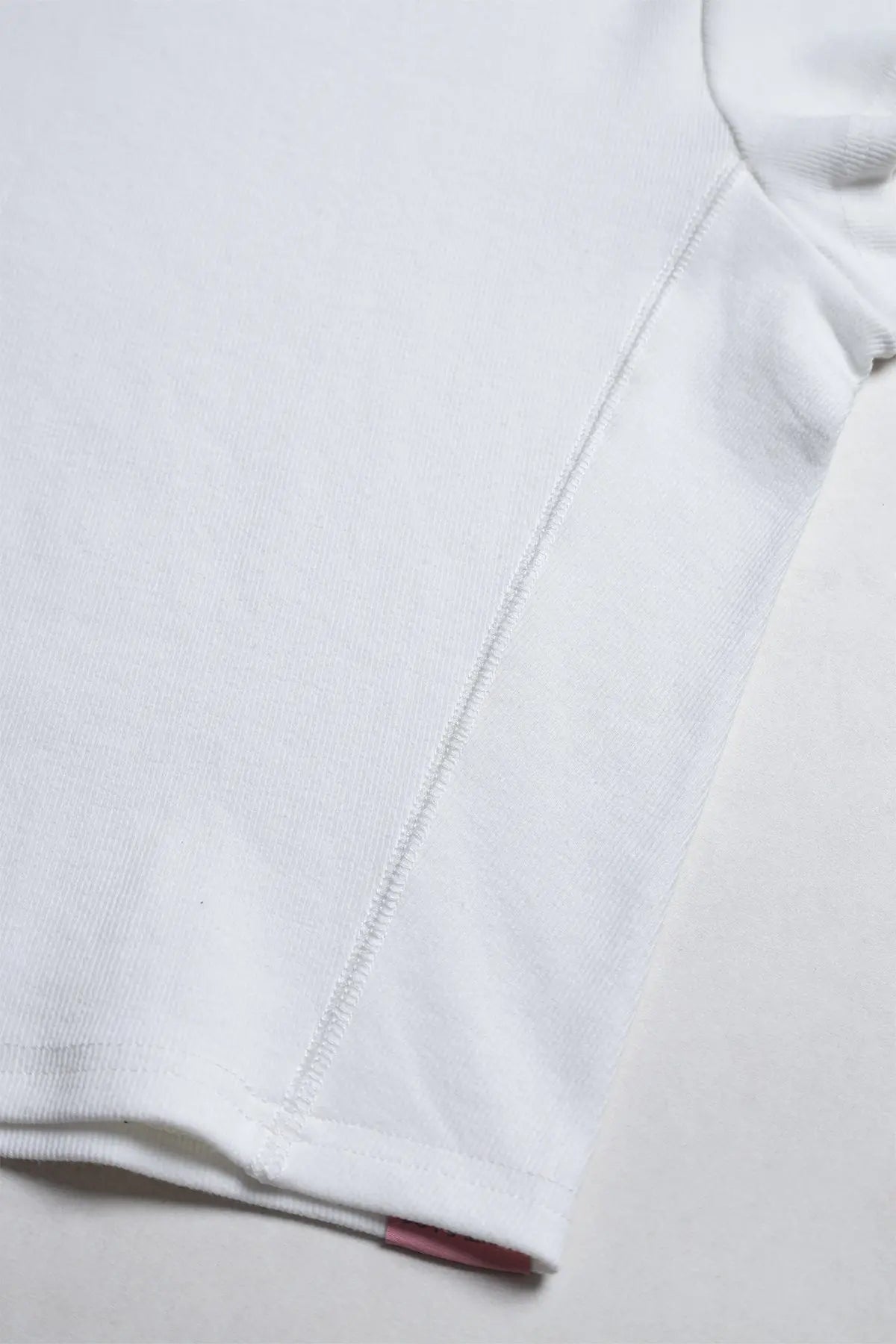 JJ Malibu Men's Cap Sleeve Rib Knit Crop Top - Ivory