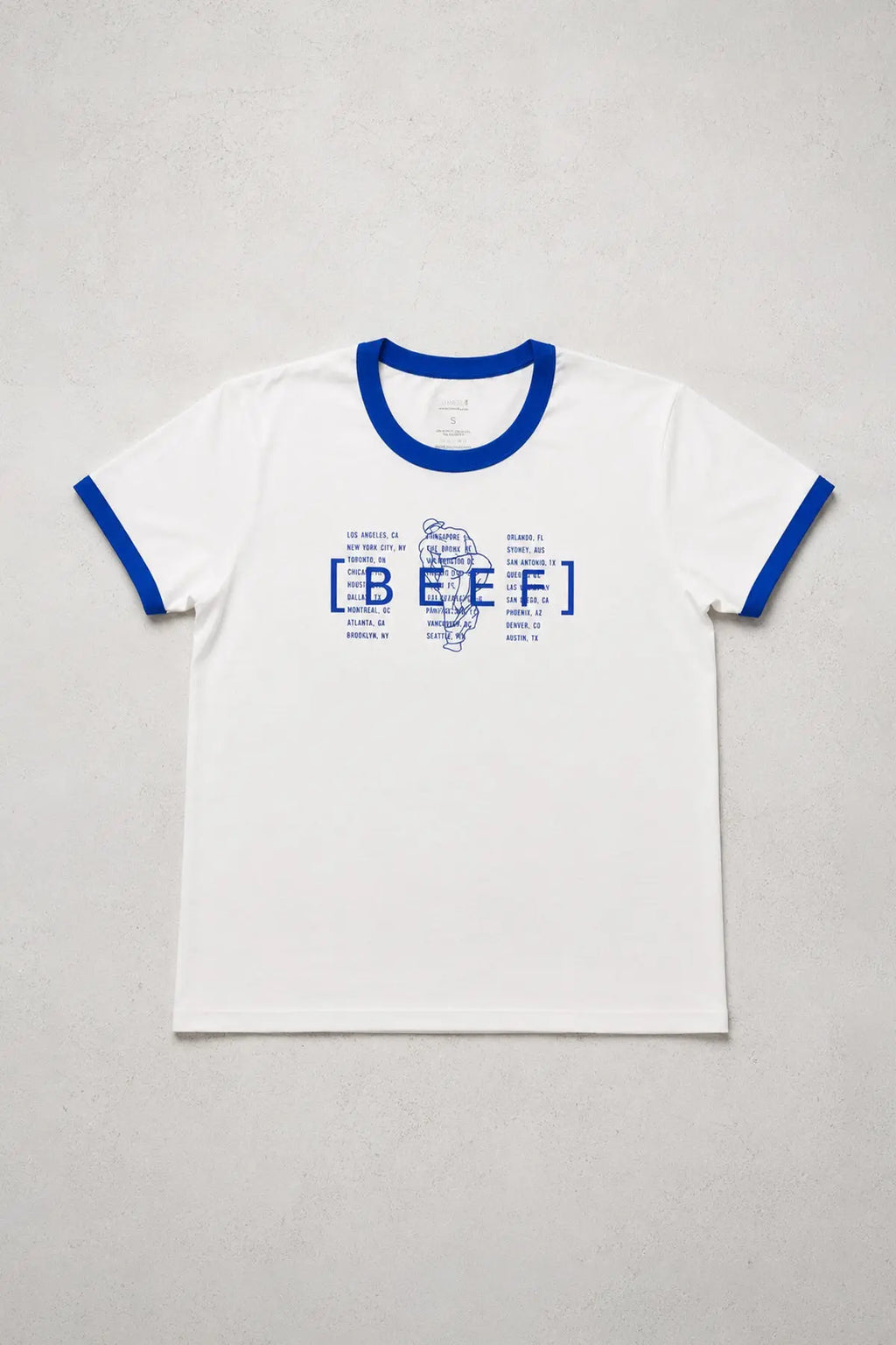 JJ Malibu Men's Vintage Ringer Tee - BEEF Headliner Tee
