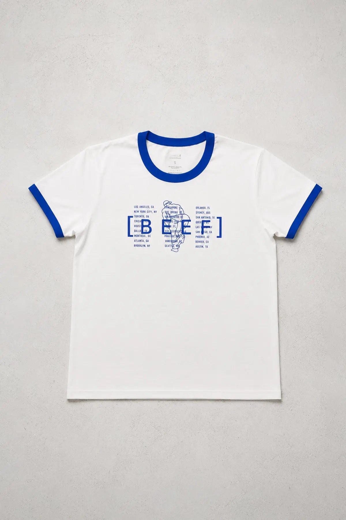 JJ Malibu Men's Vintage Ringer Tee - BEEF Headliner Tee