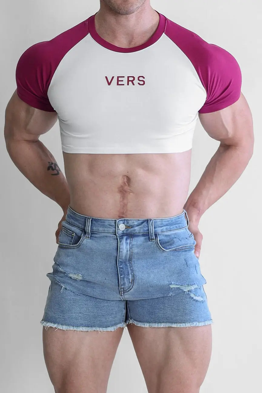 JJ Malibu Men's Muscle-Fit Crop Tee - Versatile