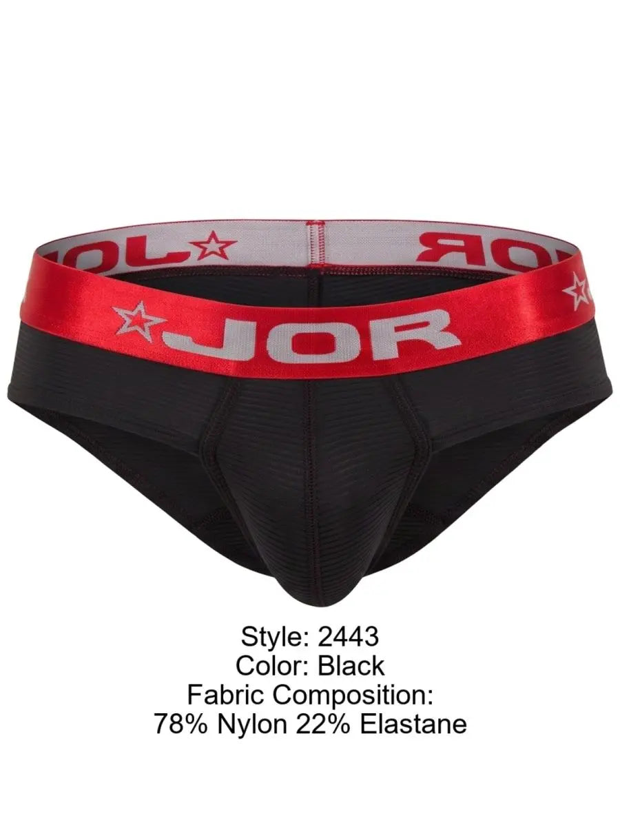 JOR 2443 Men's Underwear Astor Stylish Briefs Color Black
