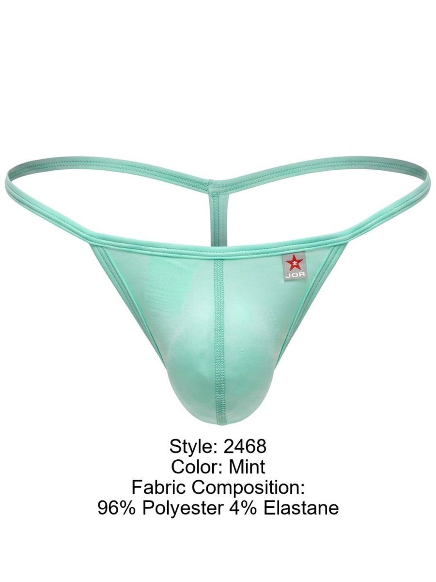 JOR 2468 Men's Underwear Axel G-String Sleek Comfort Color Mint