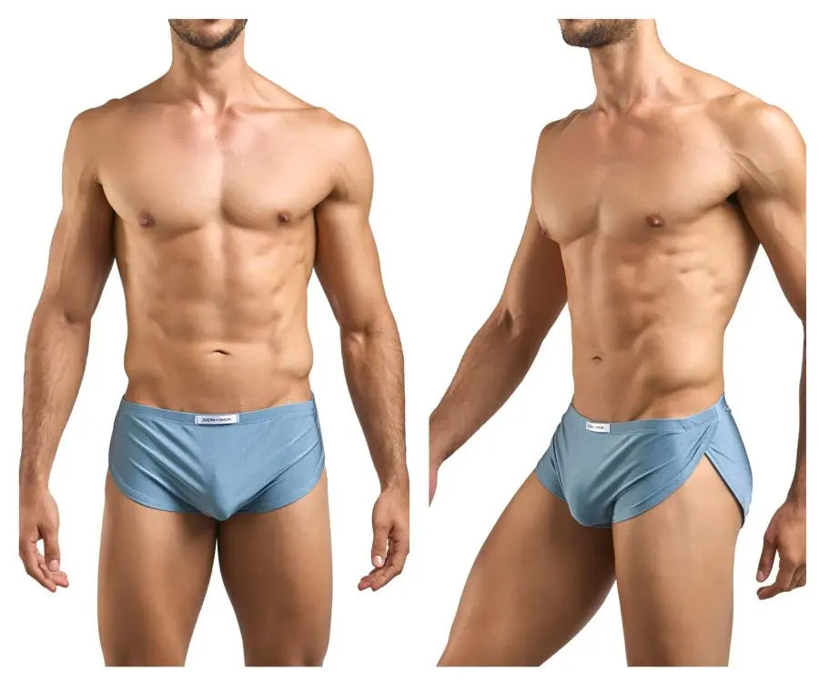 JUSTIN+SIMON Men's Underwear XSJ09 Running Shorts Color Metal Green