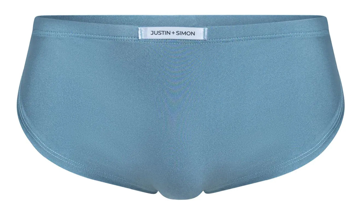 JUSTIN+SIMON Men's Underwear XSJ09 Running Shorts Color Metal Green