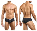 JUSTIN+SIMON Men's Underwear XSJ13 Cheeky Bulge Boxer Color Peach Black