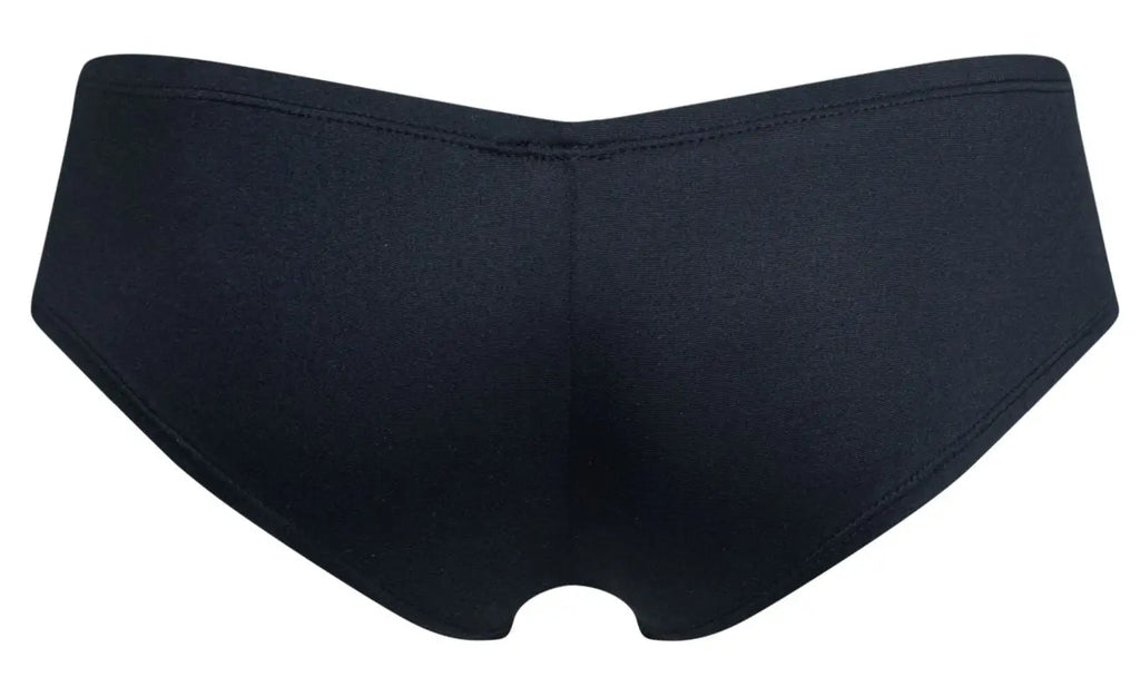 JUSTIN+SIMON Men's Underwear XSJ13 Cheeky Bulge Boxer Color Peach Black