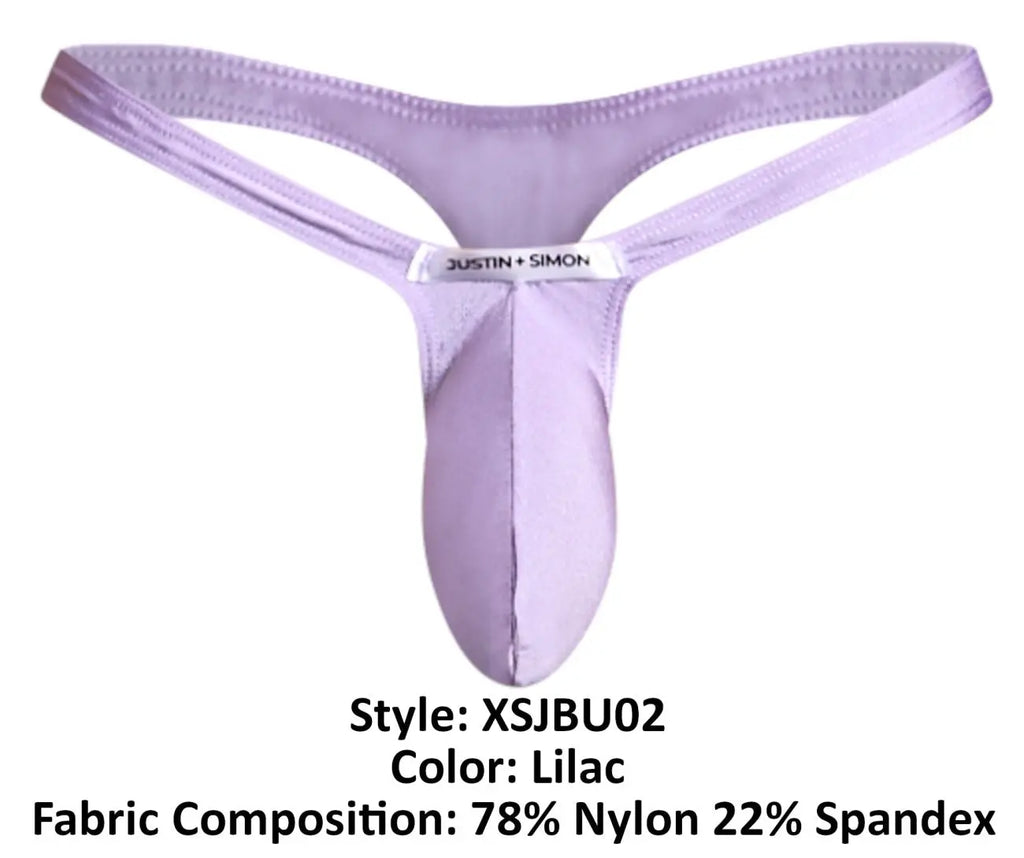 JUSTIN+SIMON 남성 속옷 XSJBU02 불지 티팬티 색상 라일락