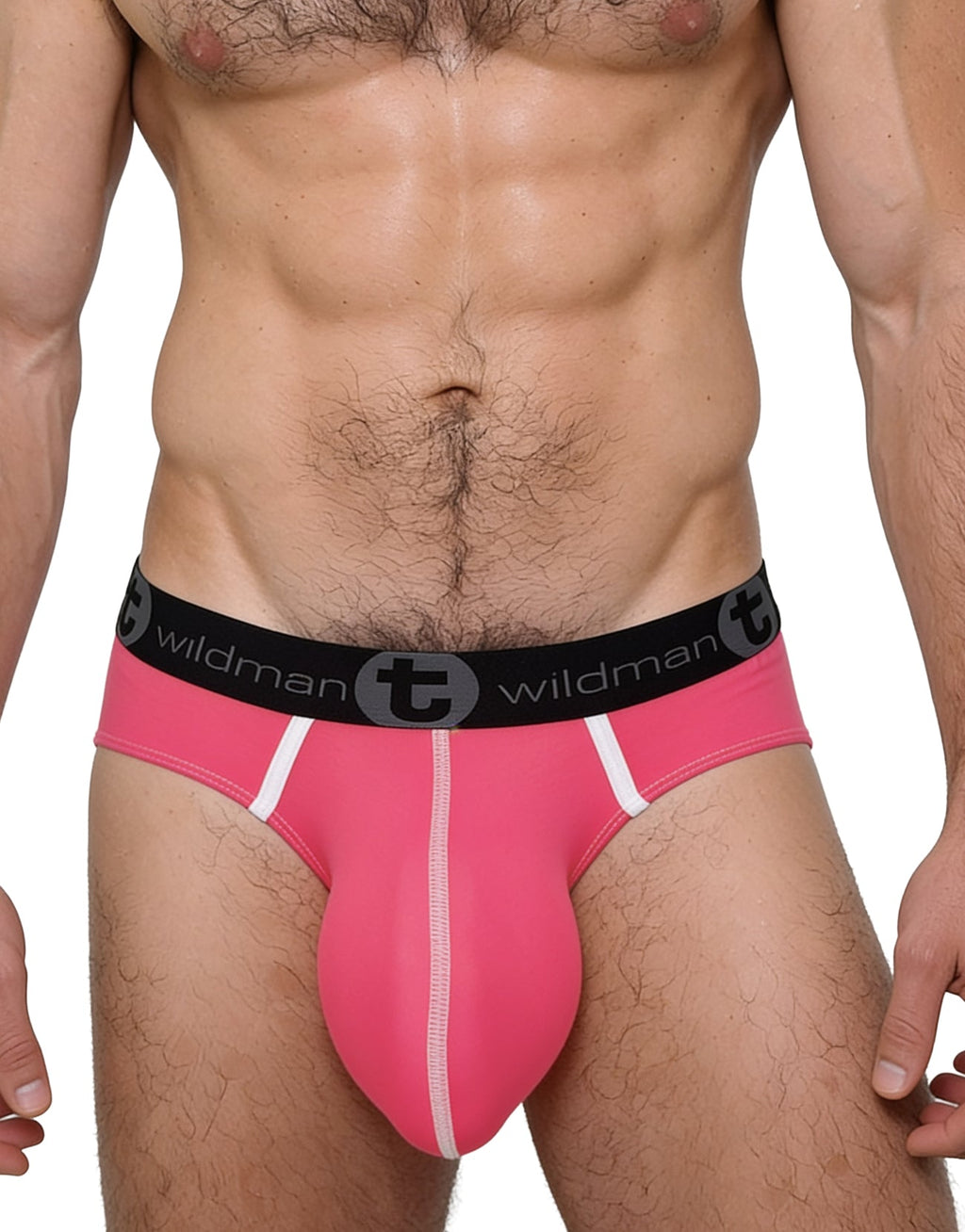 WildmanT Men's Modal Monster Cock Brief Pink
