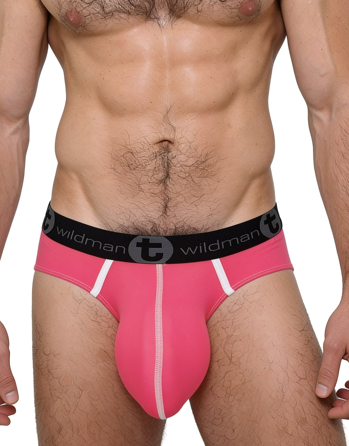WildmanT Men's Modal Monster Cock Brief Pink