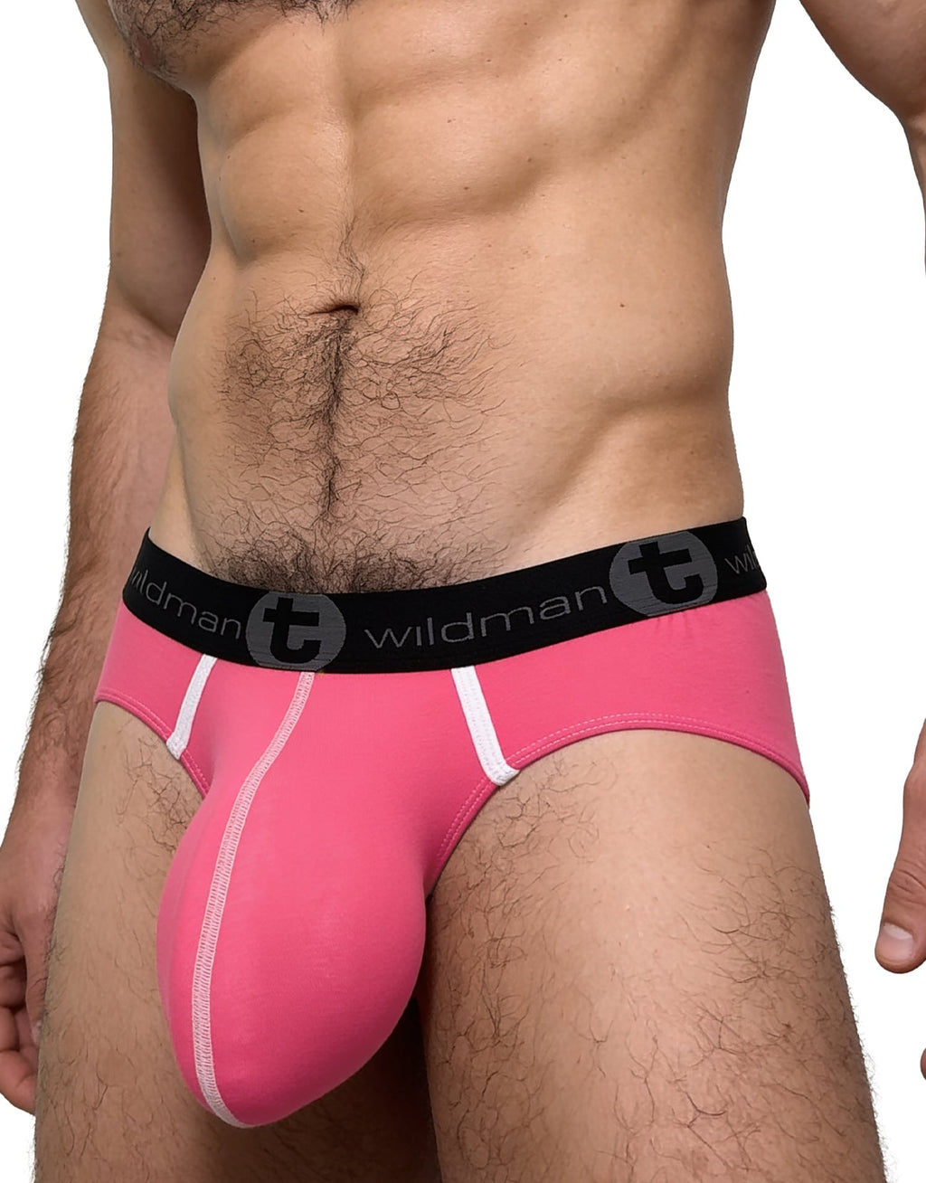WildmanT Men's Modal Monster Cock Brief Pink