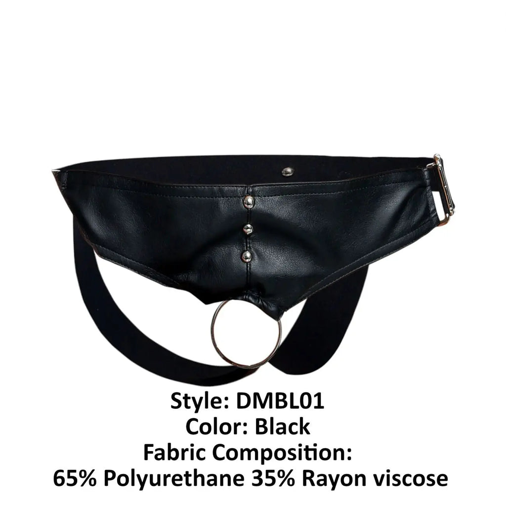 MaleBasics メンズ下着 DMBL01 DNGEON コックリングジョックストラップ ブラック