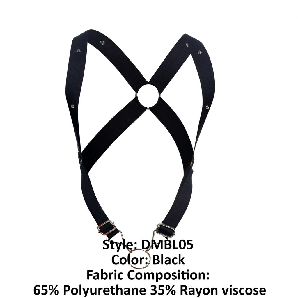 MaleBasics メンズアンダーウェア DMBL05 DNGEON クロスバックハーネス カラー：ブラック
