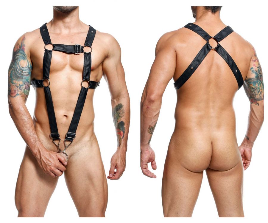 MaleBasics 남성 속옷 DMBL07 DNGEON 크로스 콕링 하네스 색상: 블랙
