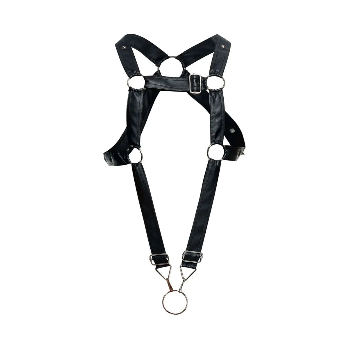 MaleBasics Men's Underwear DMBL07 DNGEON Cross Cockring Harness Color Black