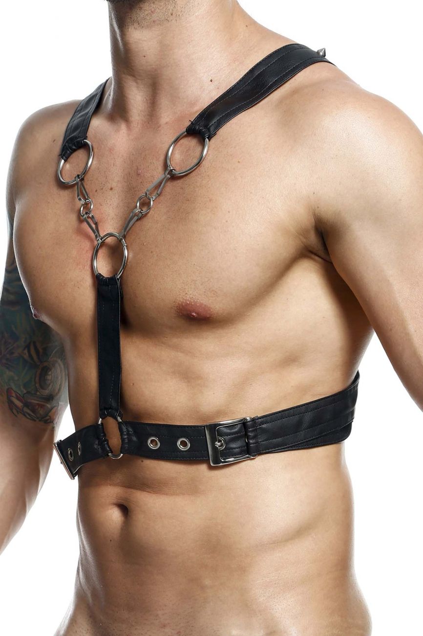 MaleBasics 남성 란제리 DMBL09 던전 크로스 체인 하네스 색상 블랙