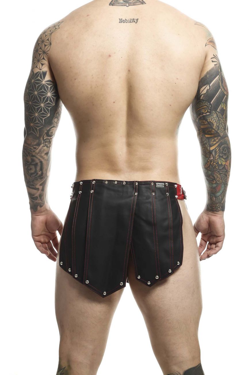 MaleBasics 남성 란제리 DMBL10 던전 로마 스커트 색상 블랙-레드