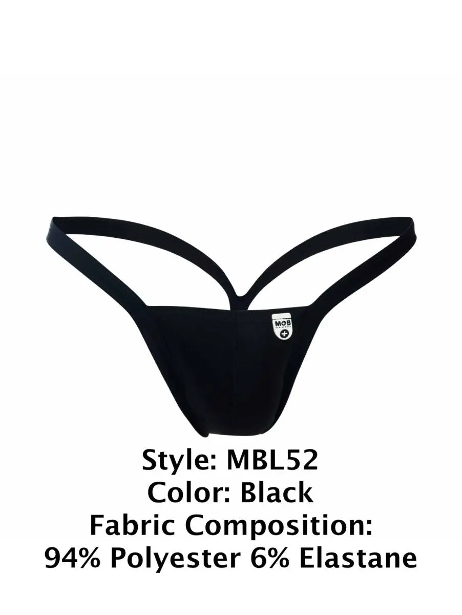 MaleBasics メンズ下着 MBL52 Yバンス トング カラー ブラック