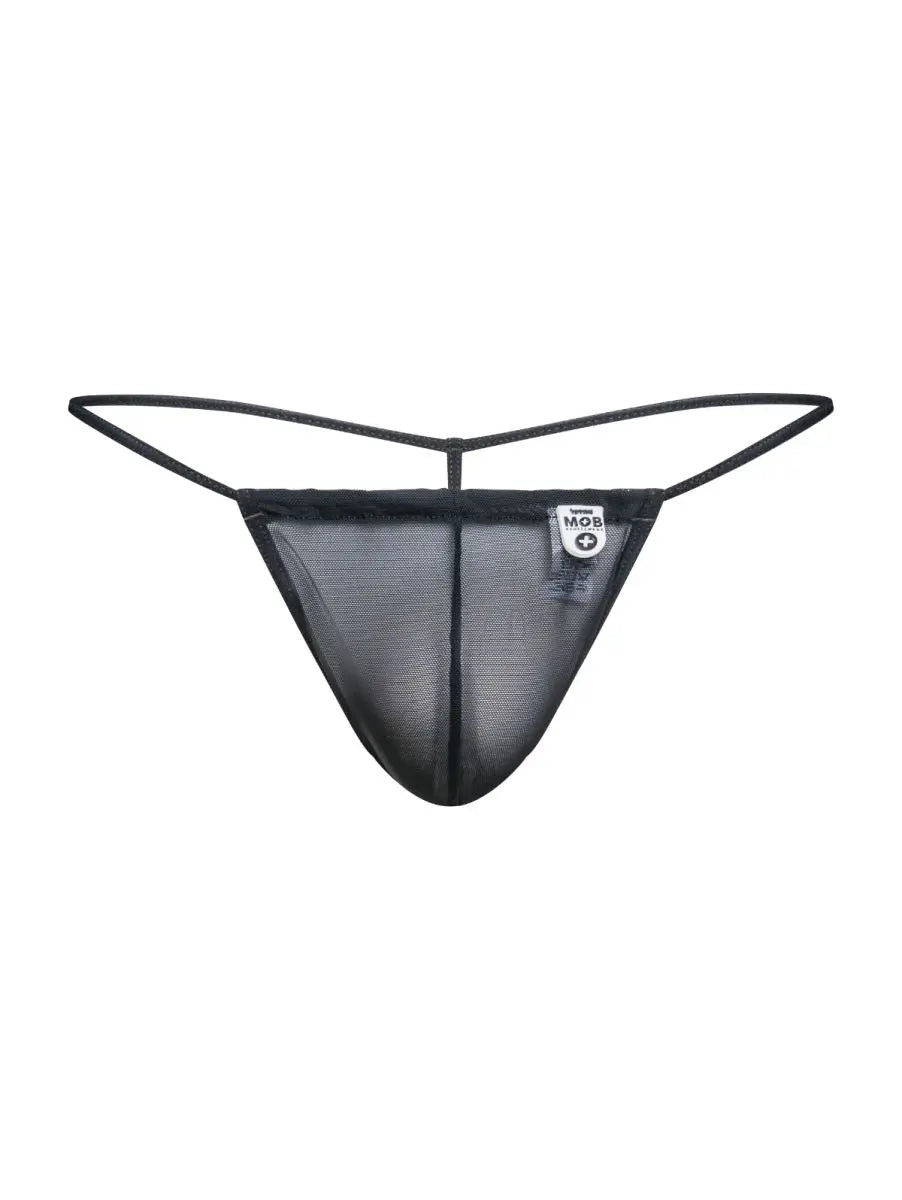 MaleBasics メンズアンダーウェア MBL59 メッシュGストリング カラー：ブラック メッシュ