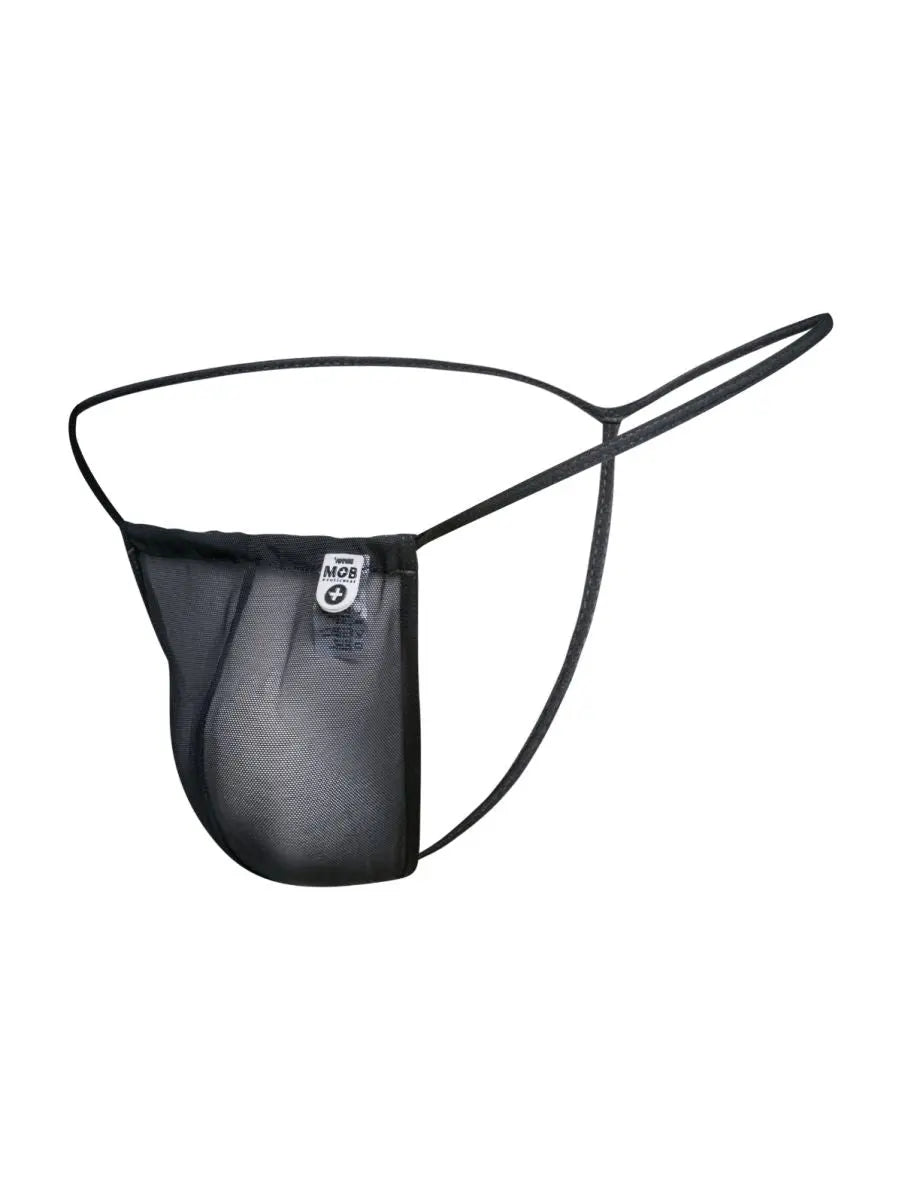 MaleBasics メンズアンダーウェア MBL59 メッシュGストリング カラー：ブラック メッシュ