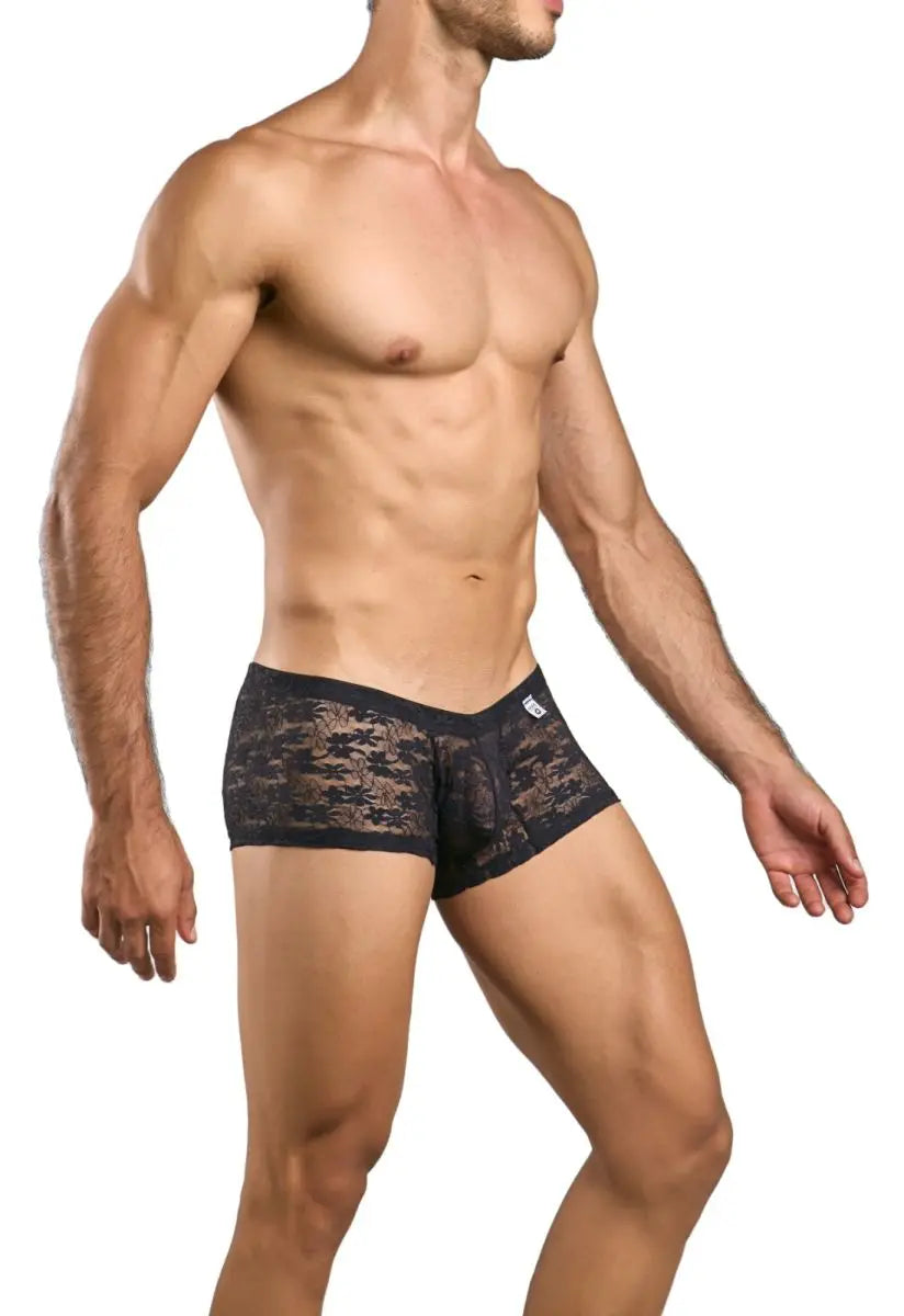 MaleBasics 남성 속옷 MBL78 레이스 트렁크 색상 블랙 레이스