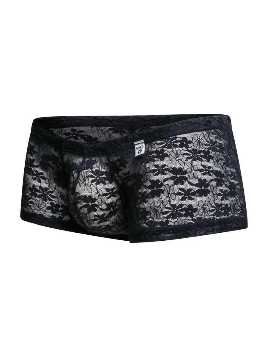 MaleBasics 남성 속옷 MBL78 레이스 트렁크 색상 블랙 레이스