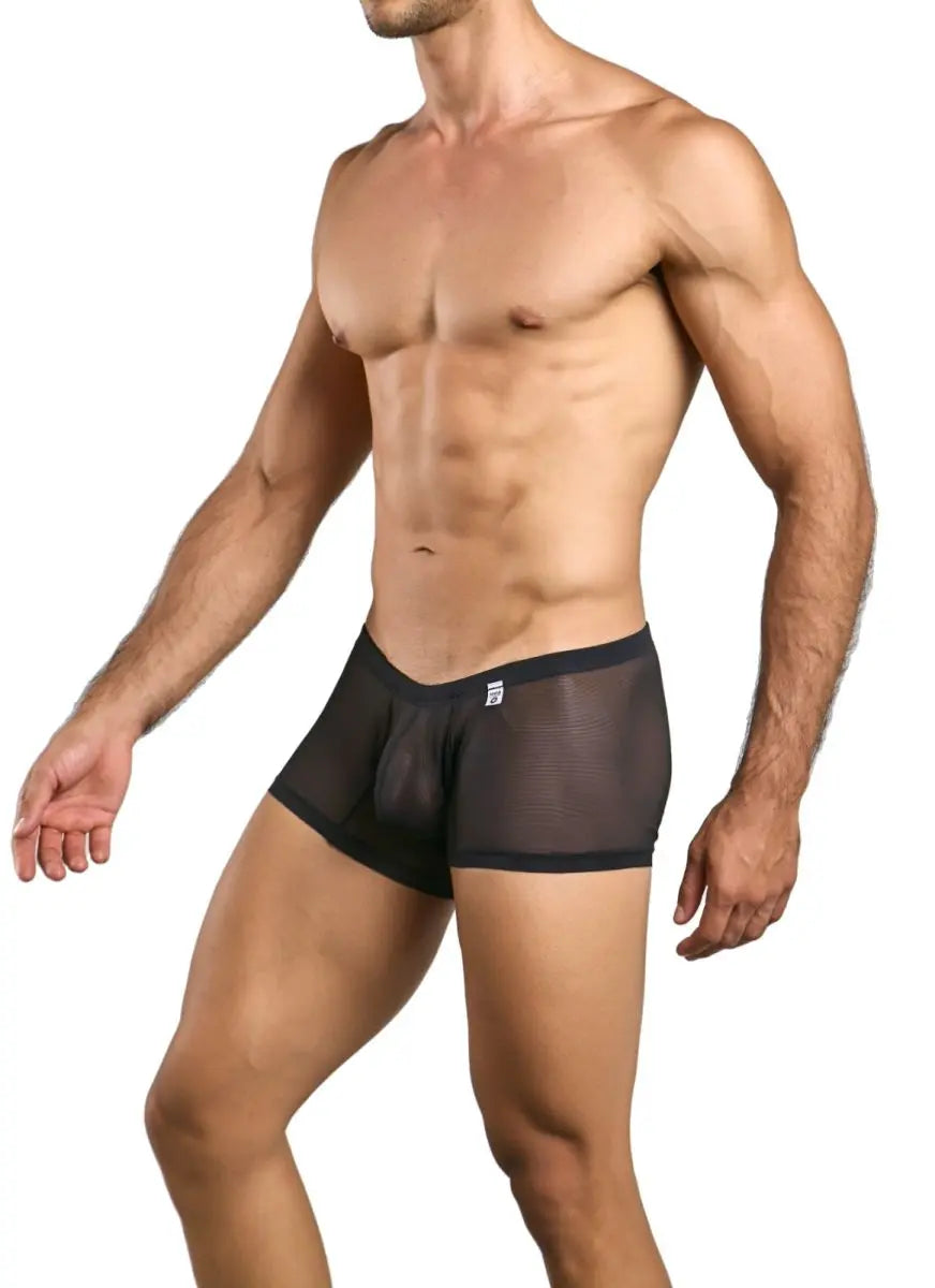 MaleBasics 남성 속옷 MBL78 레이스 트렁크 색상 블랙 메시