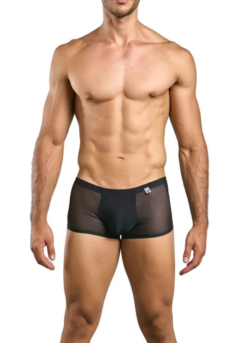 MaleBasics 남성용 속옷 MBL84 클래식 파우치 트렁크 팬티 색상 블랙 메시