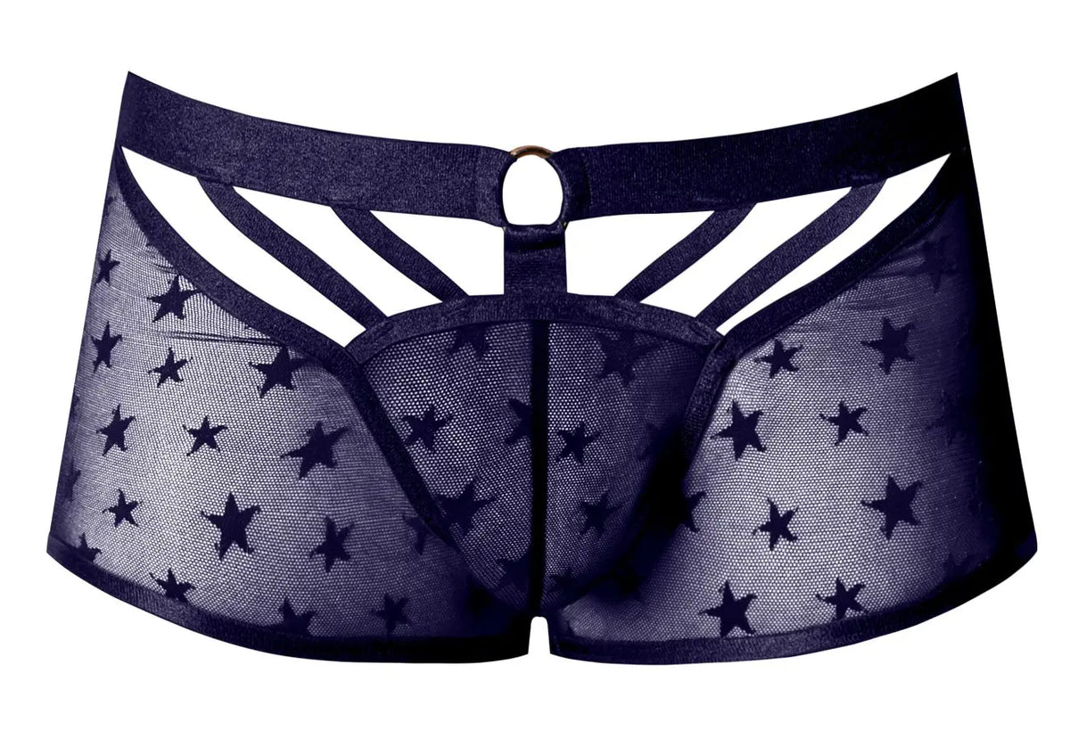 Male Power Men's Underwear 122-291 Love Star Short with Ring Color Purple